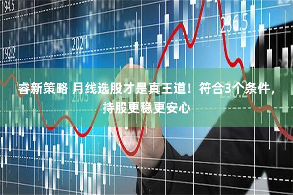 睿新策略 月线选股才是真王道！符合3个条件，持股更稳更安心