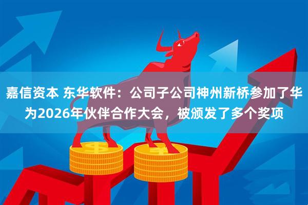 嘉信资本 东华软件：公司子公司神州新桥参加了华为2026年伙伴合作大会，被颁发了多个奖项