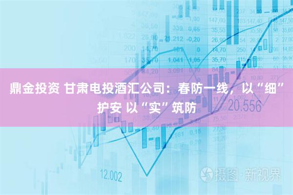 鼎金投资 甘肃电投酒汇公司：春防一线，以“细”护安 以“实”筑防
