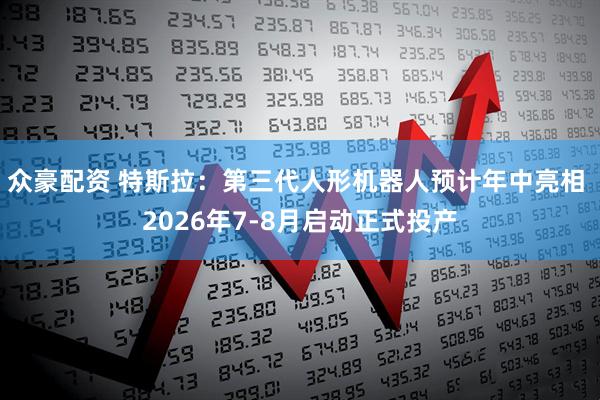 众豪配资 特斯拉：第三代人形机器人预计年中亮相 2026年7-8月启动正式投产