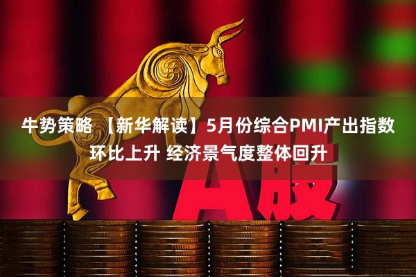牛势策略 【新华解读】5月份综合PMI产出指数环比上升 经济景气度整体回升