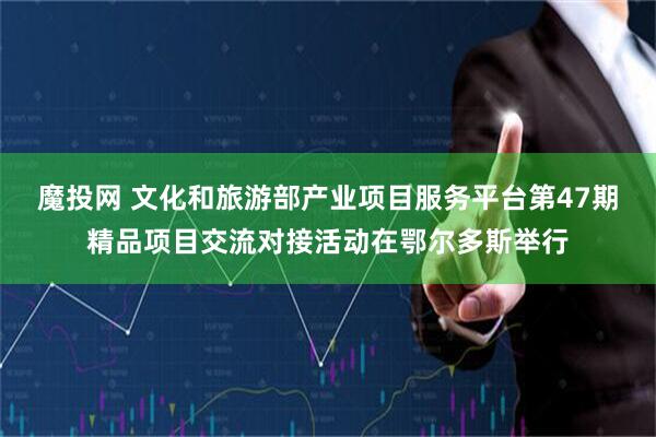 魔投网 文化和旅游部产业项目服务平台第47期精品项目交流对接活动在鄂尔多斯举行