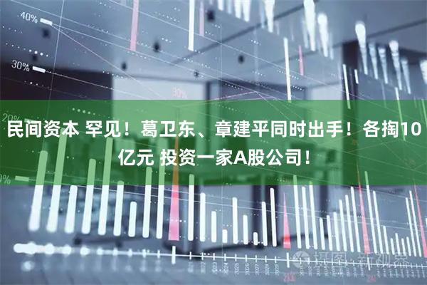 民间资本 罕见！葛卫东、章建平同时出手！各掏10亿元 投资一家A股公司！