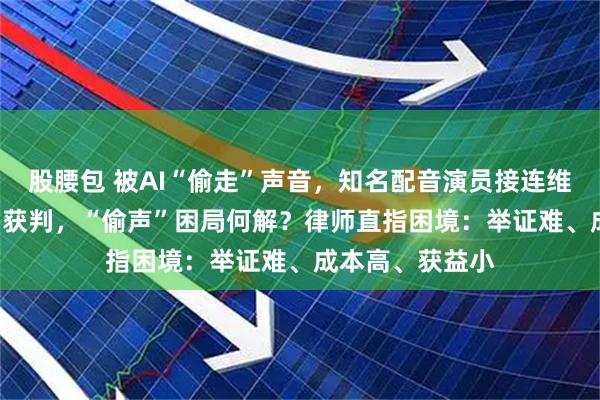 股腰包 被AI“偷走”声音，知名配音演员接连维权！AI“换脸”获判，“偷声”困局何解？律师直指困境：举证难、成本高、获益小