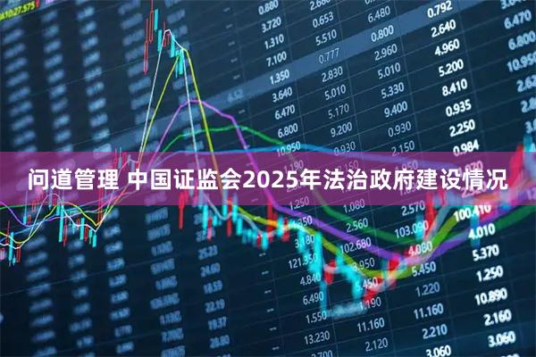 问道管理 中国证监会2025年法治政府建设情况