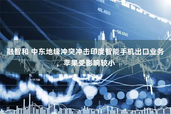 融智和 中东地缘冲突冲击印度智能手机出口业务，苹果受影响较小