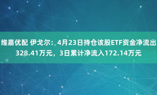 维嘉优配 伊戈尔：4月23日持仓该股ETF资金净流出328.41万元，3日累计净流入172.14万元