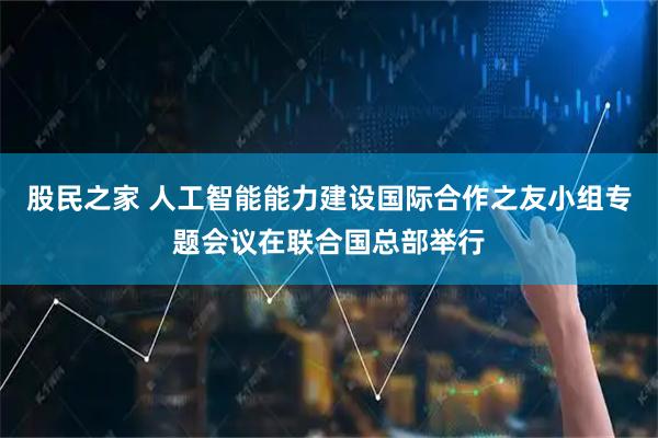 股民之家 人工智能能力建设国际合作之友小组专题会议在联合国总部举行