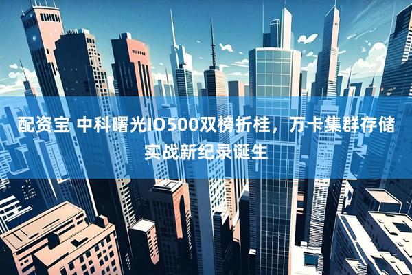 配资宝 中科曙光IO500双榜折桂，万卡集群存储实战新纪录诞生