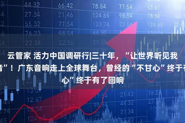 云管家 活力中国调研行|三十年，“让世界听见我们的声音”！广东音响走上全球舞台，曾经的“不甘心”终于有了回响