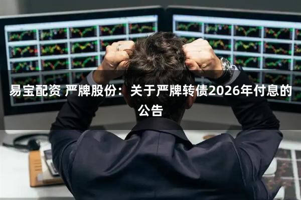 易宝配资 严牌股份：关于严牌转债2026年付息的公告